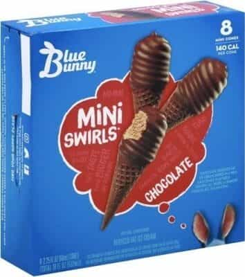 Blue Bunny Mini Cone Chocolate 8pk - Food Fair